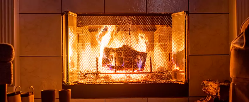 Mendota Hearth Landscape Fireplace Installation in McKeesport, Pennsylvania
